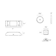 WAC CT-6A-R2 InvisiLED Touch On/Off and Occupancy Sensor Controller