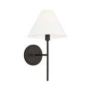 Visual Comfort CW1371 Ridgewood 1-lt 14" Tall Small Wall Sconce - Aged Iron