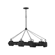 Hinkley 34107 Raffi 8-lt 52" LED Linear Chandelier - Carbon Black