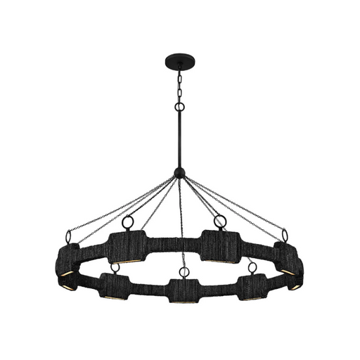 Hinkley 34108 Raffi 9-lt 48" LED Chandelier - Carbon Black
