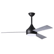 Matthews Fan Donaire 52" Outdoor Ceiling Fan with LED Light - Matte Black/Barn Wood
