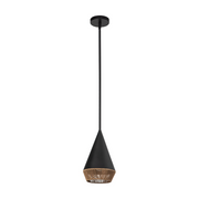 Alora Mood PD633107 Daphne 1-lt 7" Pendant - Matte Black
