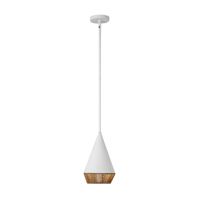 Alora Mood PD633107 Daphne 1-lt 7" Pendant - White