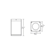 WAC DC-CD0517 Cube Architectural 5" 17W LED Ceiling Mount