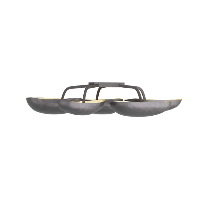 Arteriors Theo 13-lt 55" Flush Mount - Blackened Iron