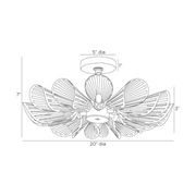 Arteriors DFI06 Francesca 12-lt 20" Flush Mount