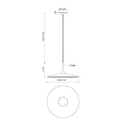 Kuzco PD46216 Disc 16" LED Pendant, 120V