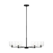 Visual Comfort DJC1216 Lochdale 6-lt 34" Large Chandelier - Midnight Black