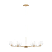 Visual Comfort DJC1216 Lochdale 6-lt 34" Large Chandelier - Satin Brass