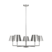 Visual Comfort DJC1265 Ender 5-lt 33" Chandelier - Brushed Nickel