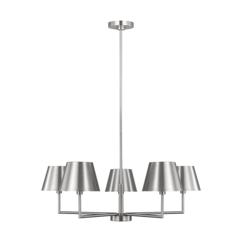 Visual Comfort DJC1265 Ender 5-lt 33" Chandelier - Brushed Nickel