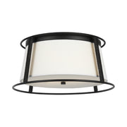 Visual Comfort DJF1002 Cortes 2-lt 14" Medium Flush Mount - Midnight Black