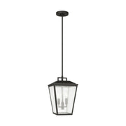 Visual Comfort DJO1102 Kennewick 2-lt 9" Medium Pendant Lantern - Texture Black