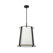 Visual Comfort DJP1002 Cortes 2-lt 18" Large Hanging Pendant - Midnight Black