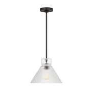 Visual Comfort DJP1221 Liouet 1-lt 12" Medium Pendant - Midnight Black