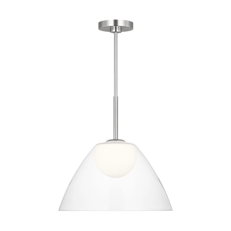 Visual Comfort DJP1251 Suma 1-lt 16" Medium Pendant - Brushed Nickel