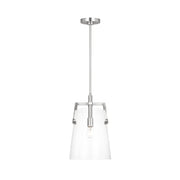 Visual Comfort DJP1271 Crofton 1-lt 10" Medium Pendant - Brushed Nickel