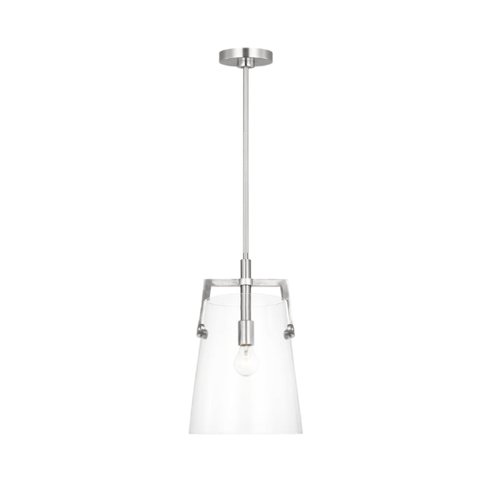 Visual Comfort DJP1271 Crofton 1-lt 10" Medium Pendant - Brushed Nickel