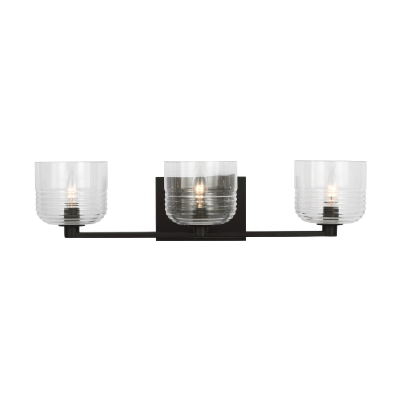 Visual Comfort DJV1113 Lochdale 3-lt 24" Large Vanity Light - Midnight Black