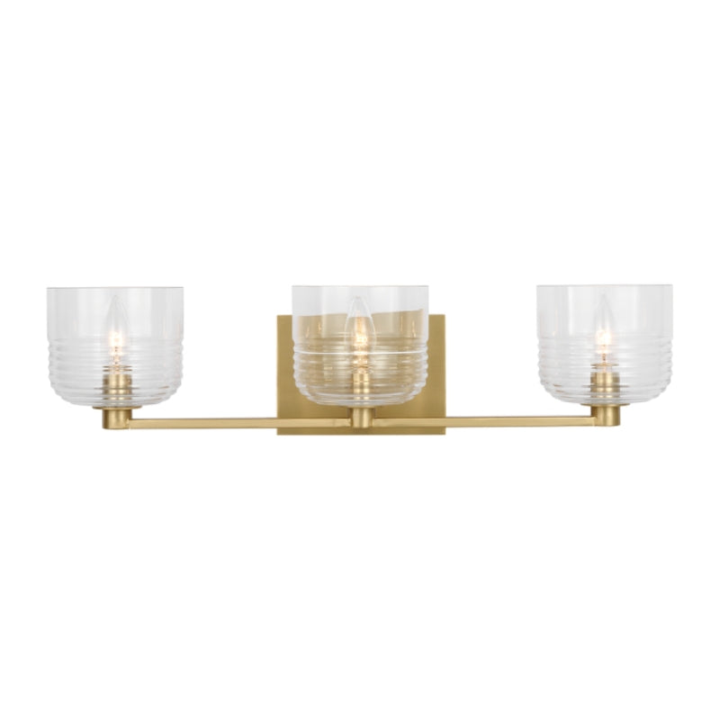 Visual Comfort DJV1113 Lochdale 3-lt 24" Large Vanity Light - Satin Brass