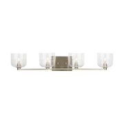 Visual Comfort DJV1114 Lochdale 4-lt 34" Extra Large Vanity Light - Brushed Nickel