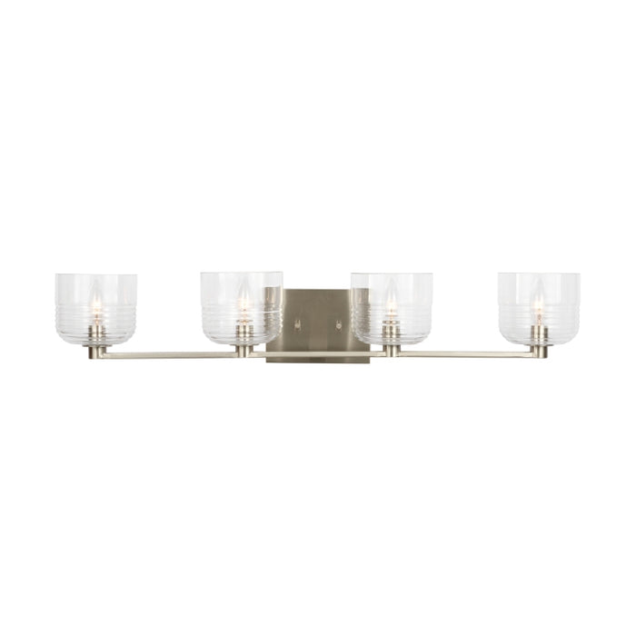 Visual Comfort DJV1114 Lochdale 4-lt 34" Extra Large Vanity Light - Brushed Nickel