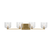 Visual Comfort DJV1114 Lochdale 4-lt 34" Extra Large Vanity Light - Satin Brass