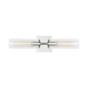 Visual Comfort DJW1092 Sarita 2-lt 21" Medium Wall Sconce - Chrome