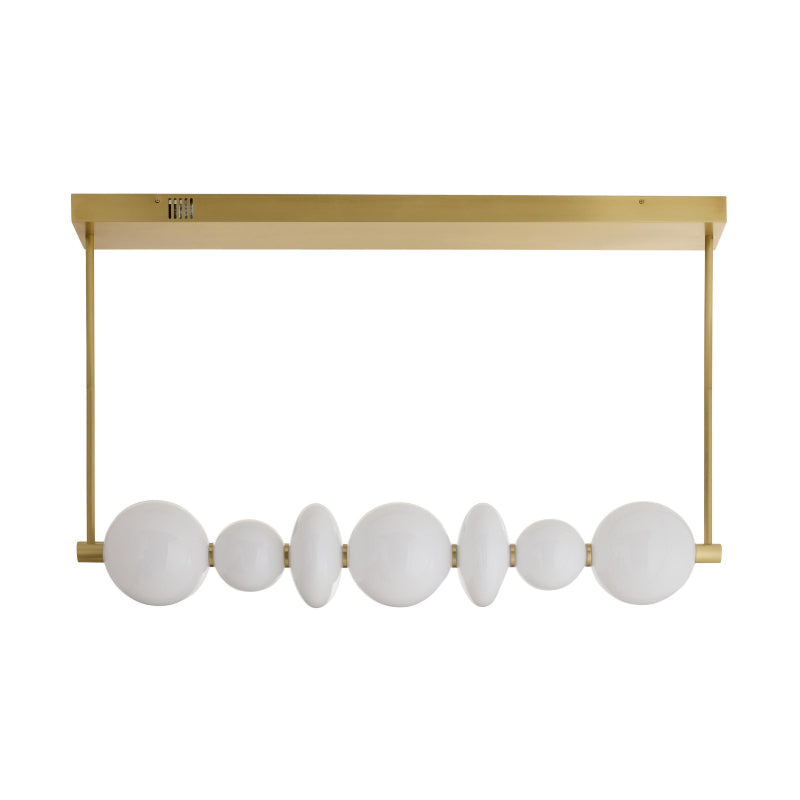 Arteriors 89656 Raphael 1-lt 48" LED Chandelier- Antique Brass