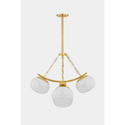 Hudson Valley 2105 Duxbury 5-lt 32" Chandelier - Aged Brass
