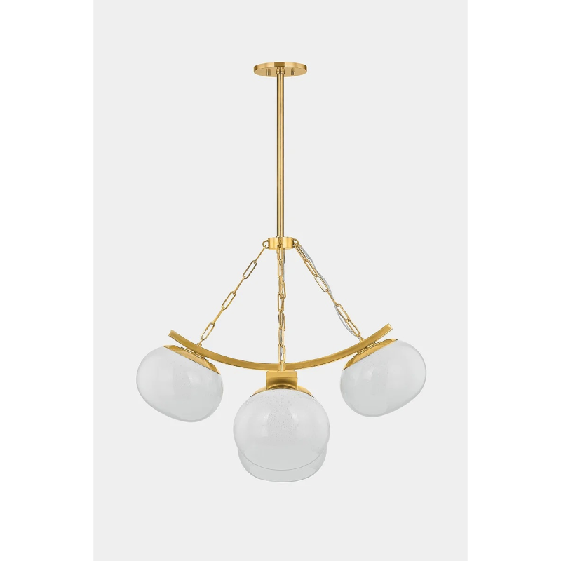 Hudson Valley 2105 Duxbury 5-lt 32" Chandelier - Aged Brass