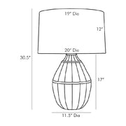 Arteriors DW11004-578 Tangier 2-lt 31" Tall Table Lamp