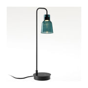 Bover Drip M/50 1-lt 20" Tall LED Table lamp, Cord Switch-Green Glass