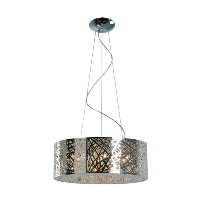 ET2 E21308-10 Inca 9-lt 24"LED Pendant - Polished Chrome