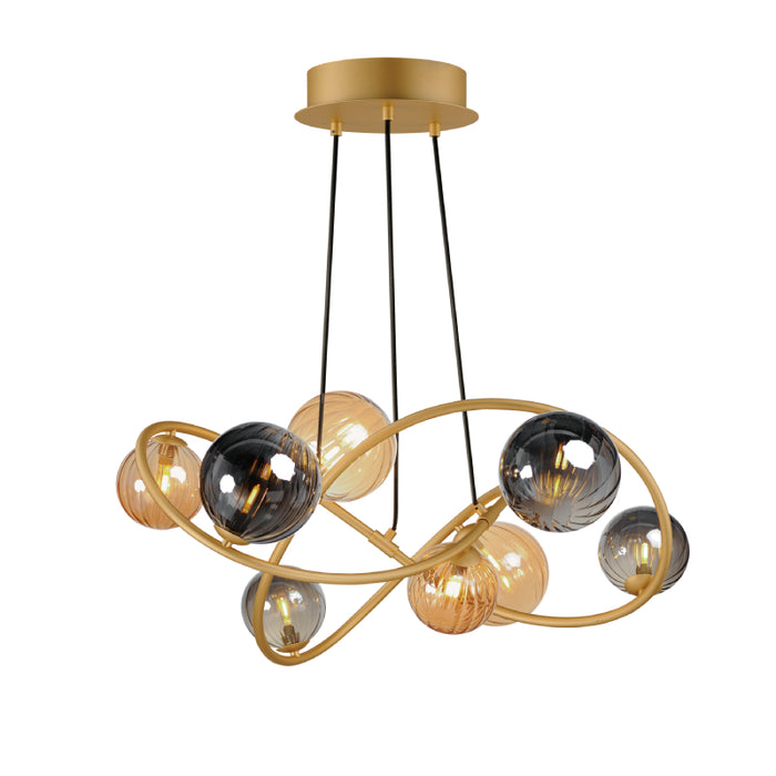 ET2 E24188 Planetary 8-lt 34" LED Chandelier