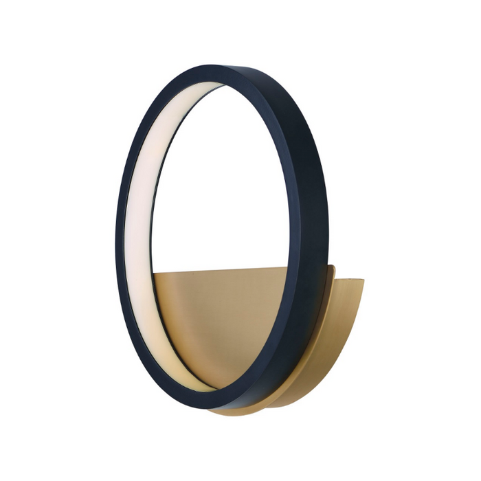 ET2 E24320 Hoopla 1-lt 12" LED Wall Sconce - Black/Gold
