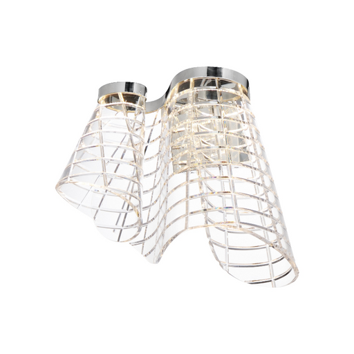 ET2 E24811 Tartan 1-lt 15" LED Wall Sconce, 3CCT Selectable - Polished Chrome