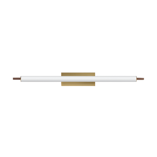 ET2 E24938 Joist 1-lt 45" LED Wall Sconce - White Alabaster/Natural Aged Brass