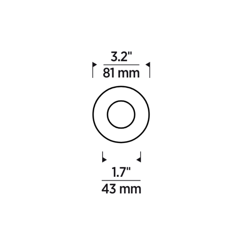 Element E3RLF 3" LED Round Flangeless Flat Trim