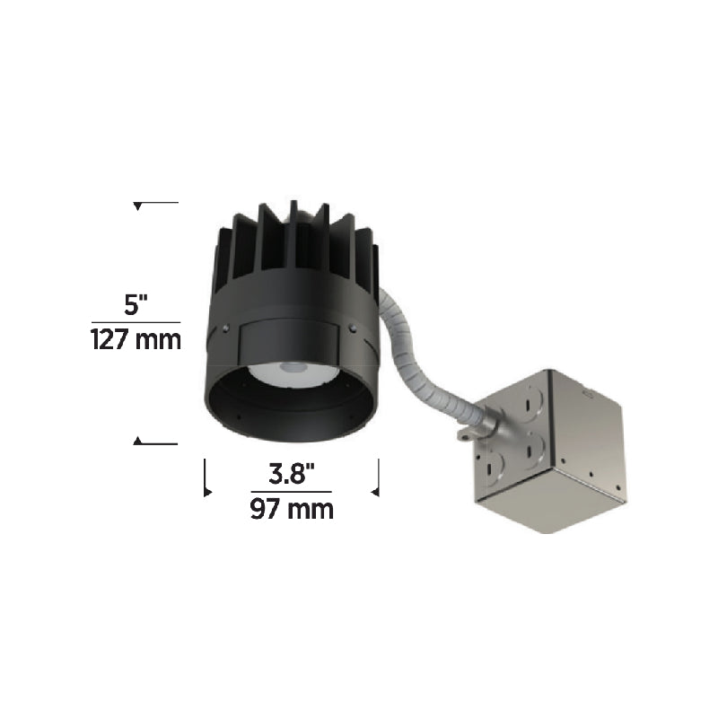 Element E3RRF 3" 12W LED Round Downlight Flanged Remodel Housing