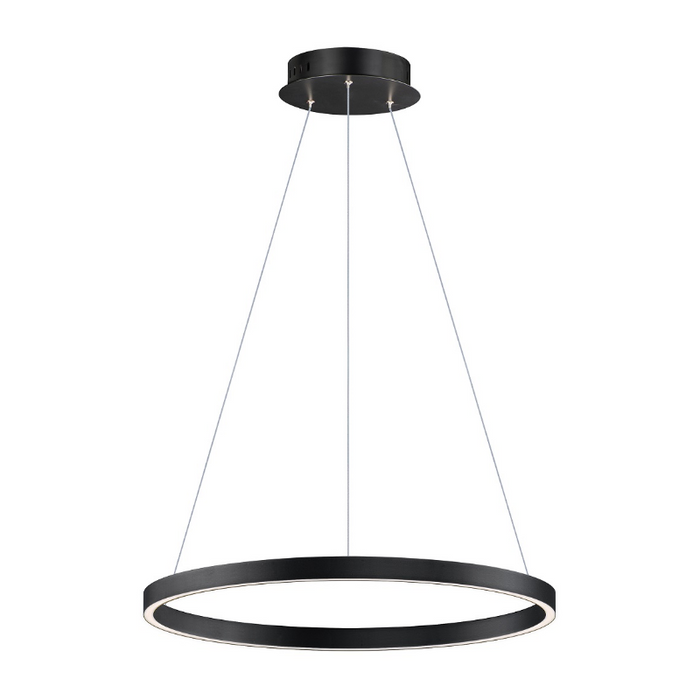 ET2 E52724 Groove 1-lt 24" LED Pendant, 5CCT Selectable - Black