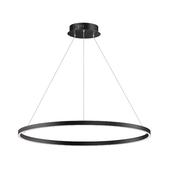 ET2 E52728 Groove 1-lt 40" LED Pendant, 5CCT Selectable - Black