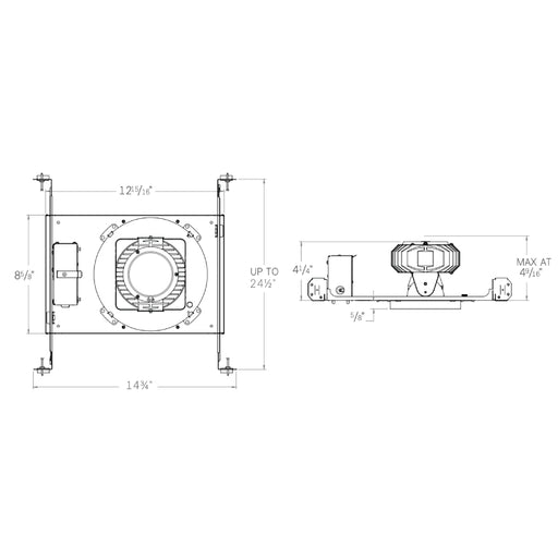 CSL ED5LANC Eco-Downlight 5" 16W Adjustable New Construction Non-IC Housing