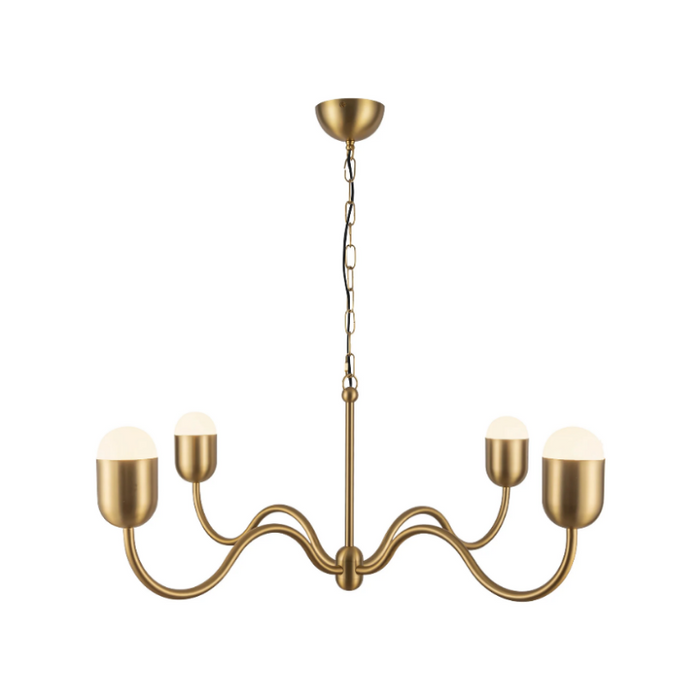 Alora Mood CH558439 Effie 4-lt 39" Chandelier - Brushed Gold