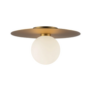 Kuzco FM15514 Elixir 1-lt 14" LED Flush Mount - Brushed Gold