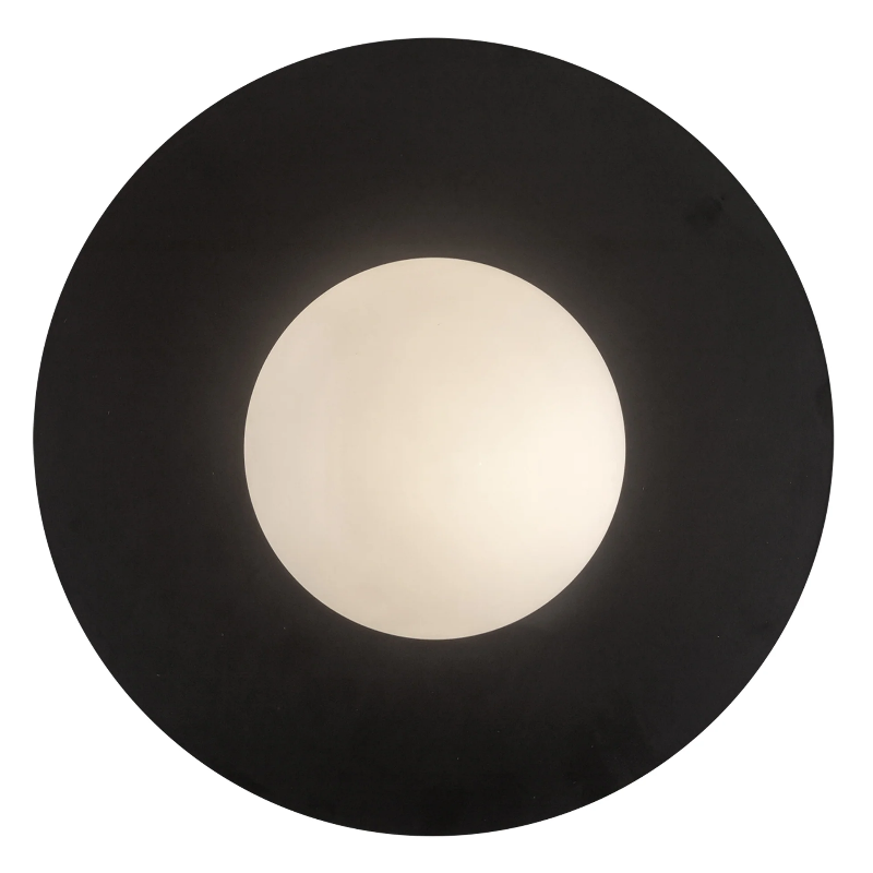 Kuzco FM15514 Elixir 1-lt 14" LED Flush Mount - Black