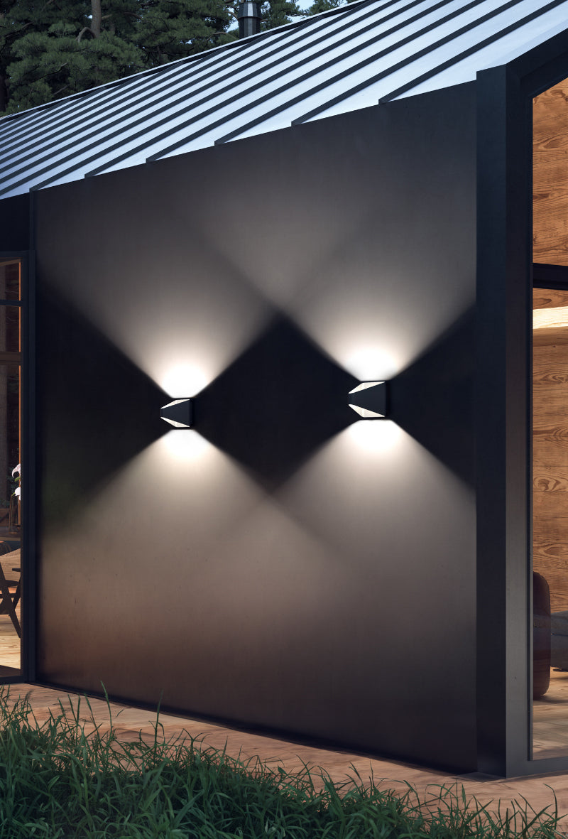 Kuzco EW33806-UNV-010 Ellis 6" Tall LED Outdoor Wall Sconce
