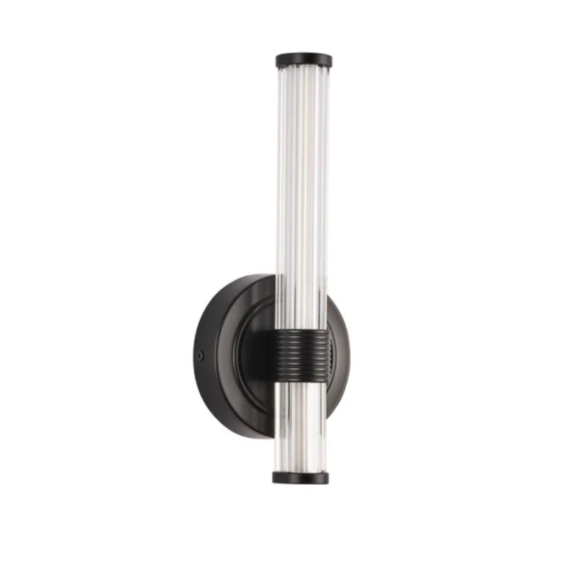 Alora Mood WV509012 Elsie 1-lt 12" Tall LED Vanity Light - Matte Black