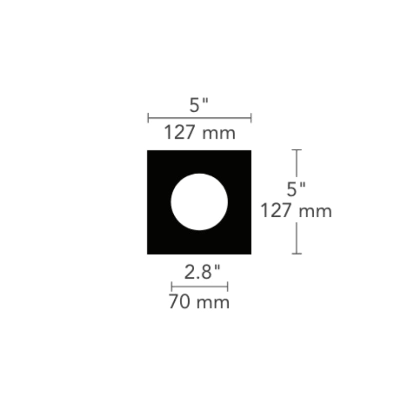 Element EMT11R BUILD-YOUR-OWN Multiples Flangeless Round Trim