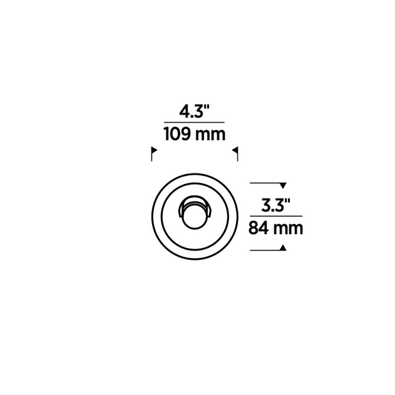 Entra ENCL3R CL 3" Round Adjustable Flanged Trim